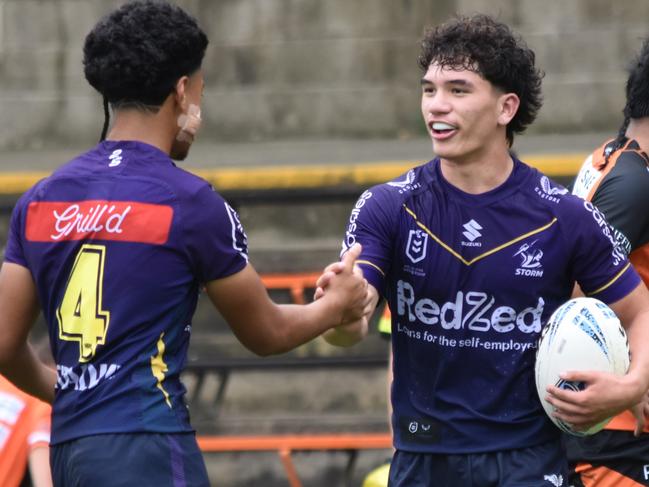 Waka Hammond. Picture: Sean Teuma. NSWRL Junior Reps 2024 - Harold Matthews Cup round four. Balmain Tigers vs Melbourne Storm.