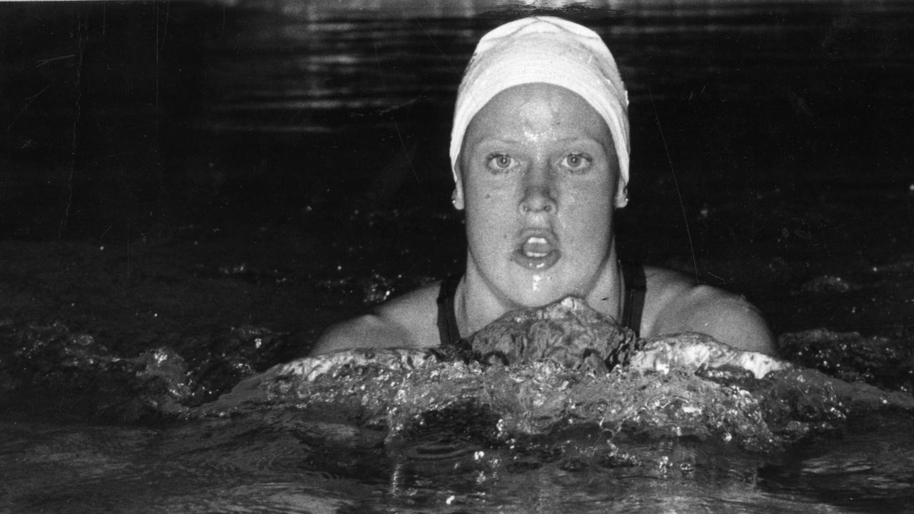 Queensland swimmer Lisa Curry, 16, won the Australian 200m breaststroke at the National Age Group Championships at the Adelaide Swimming Centre, 17 Feb 1979.