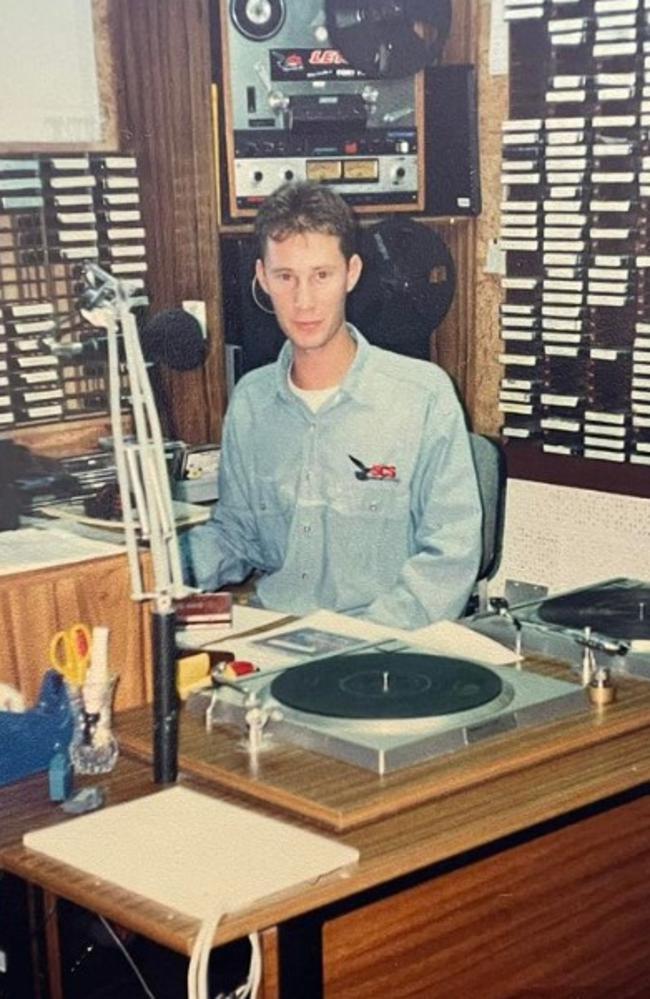 Scott Linden's first radio station was 5CS Port Pirie in the mid 90s. Picture: Instagram / Scott Linden