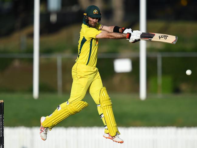 Glenn Maxwell chimed in with an impressive 70. Picture: AAP 