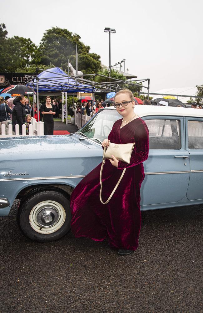 Graduate Avery Carroll-Searle at Clifford Park Special School formal at Clifford Park Racecourse, Wednesday, November 20, 2024. Picture: Kevin Farmer