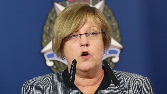 Victorian Police Minister Lisa Neville says new gun bans will tackle organised crime. Picture: David Crosling.