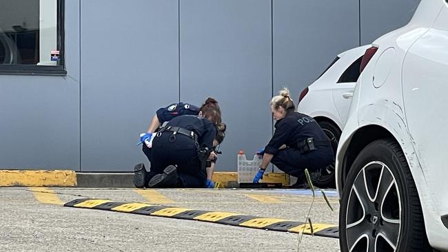 Police probe shooting at World Gym in Prospect. Picture: Ben Talintyre