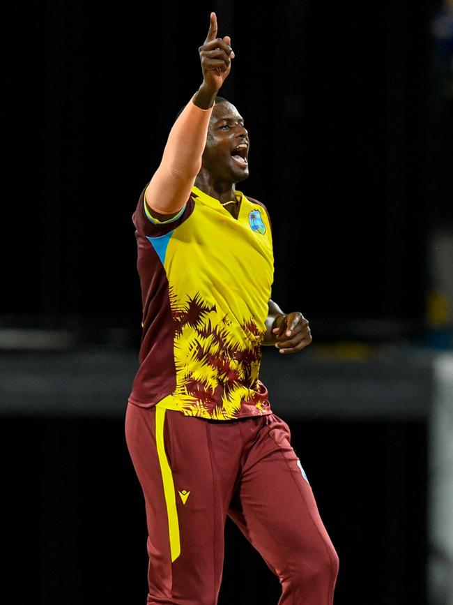 Former West Indies Test captain Jason Holder will put ILT20 commitments in the UAE ahead of the tour to Australia. Picture: Randy Brooks / AFP