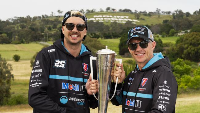 2021 Bathurst 1000 winners Chaz Mostert and Lee Holdsworth.