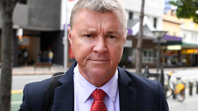 Dave Hanna arrives at the District Court in Brisbane on Thursday. Picture: Dan Peled/AAP 