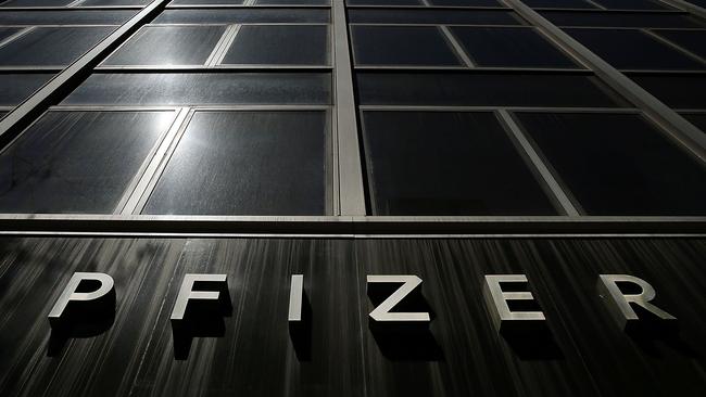 Pfizer has said it hopes to move ahead with the vaccine after safety data is available in the third week of November. Picture: Spencer Platt/Getty Images North America/AFP