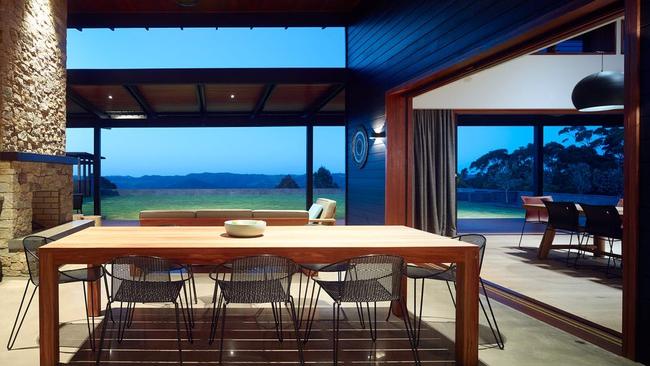 The stunning hinterland views from the kitchen and living area.