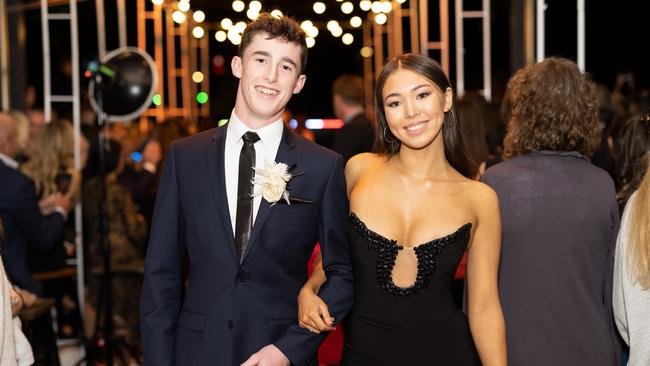 Miles Wilson and Luar Burt at the year 12 St Hilda formal. Photo: Celeste Humphrey