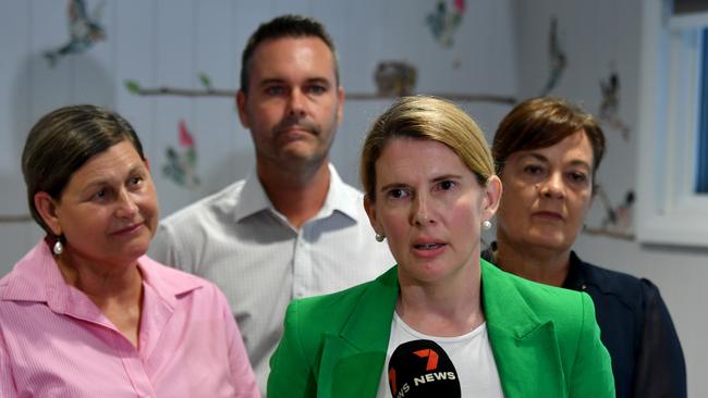 September 2024. Townsville GP Dr Naomi Gleadow at Cranbrook Medical with LNP Mundingburra, Townsville and Thuringowa candidates Janelle Poole, Adam Baillie and Natalie Marr. Picture: Evan Morgan