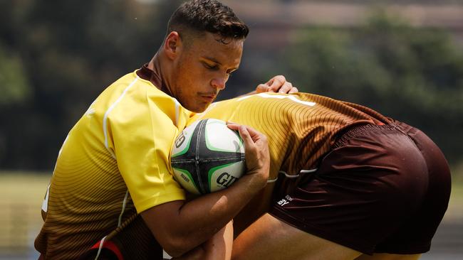 Danny Allende playing for the First Nations side in a tournament in Western Sydney last weekend.