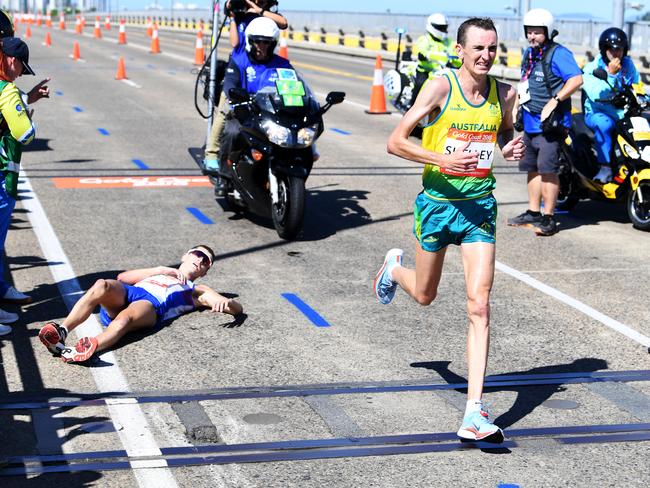 Michael Shelley went on to win gold.