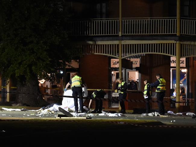 DAYLESFORD, VICTORIA, AUSTRALIA - NewsWire Photos, NOVEMBER 5, 2023. Three people are dead and multiple people injured after car ploughed into the beer garden at the The Royal Daylesford Hotel about 6.05pm on Sunday. Picture: NCA NewsWire / Josie Hayden