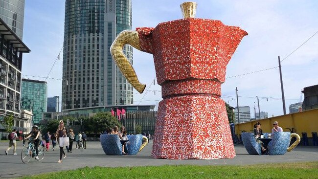 Queensbridge Square would be transformed by the giant percolator. Supplied image.