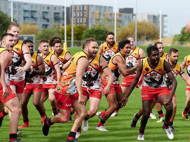 The Redtails have played a number of teams since its inception, including the Port Adelaide Academy in 2016. Picture: Redtails Football Club.