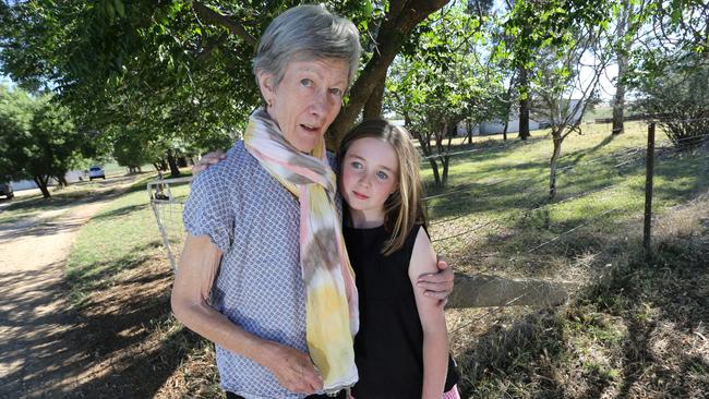 Kathy McLean, 69, with her granddaughter Brooke, 10.