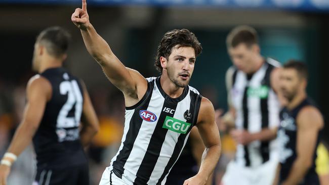 One more win should be enough for Collingwood to lock in a finals spot. Picture: Michael Klein