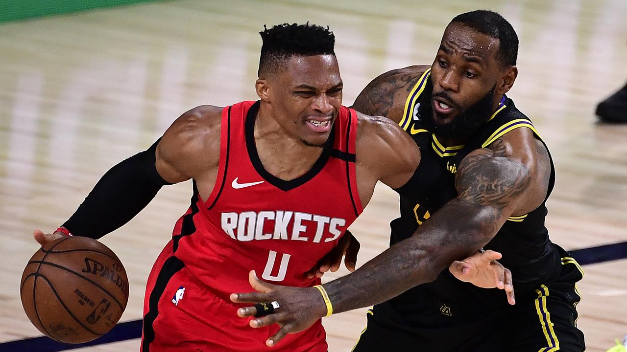 NBA 2020 LA Lakers v Houston Rockets, Western Conference semi-finals, news, Russell Westbrook, stats, injury, LeBron James