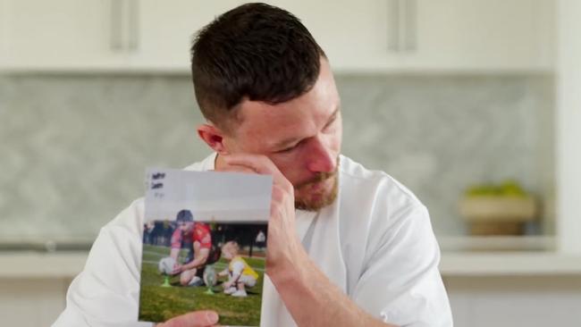 Damien Cook gets emotional in his farewell video.