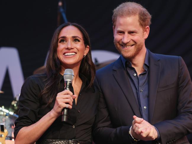 Meghan did her own hair and makeup for this event, apparently. Picture: Chris Jackson/Getty Images