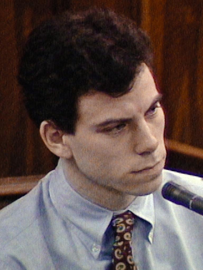 Lyle Menendez during the 1996 trial. Picture: Netflix