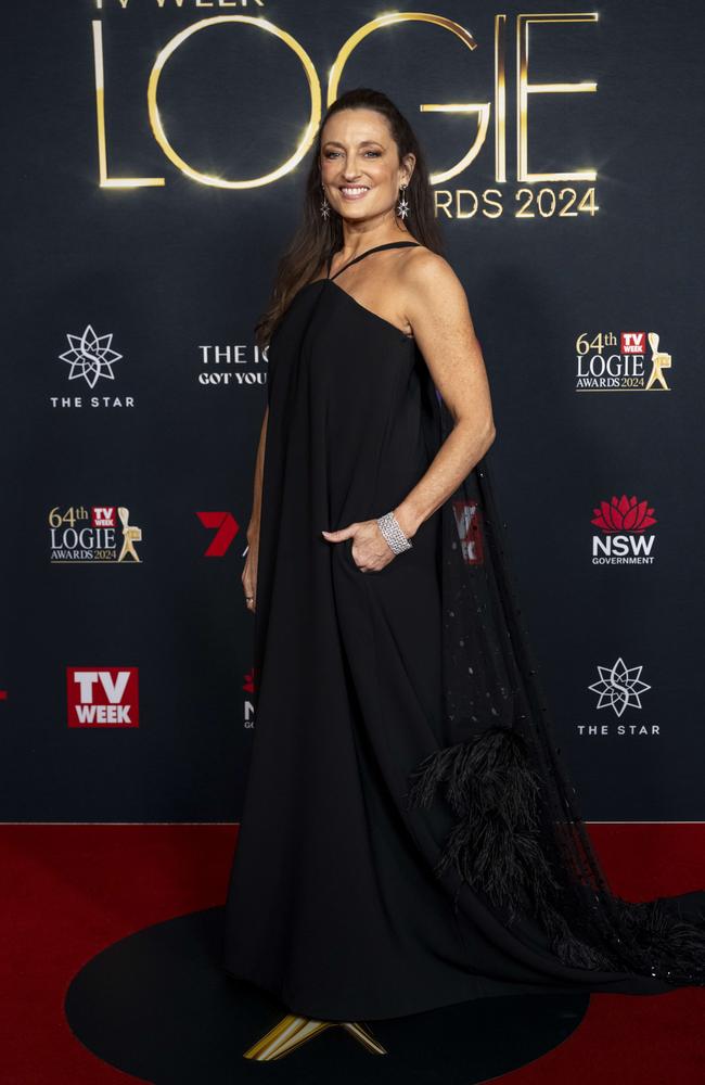 On the Logies red carpet. Picture: NewsWire/ Monique Harmer