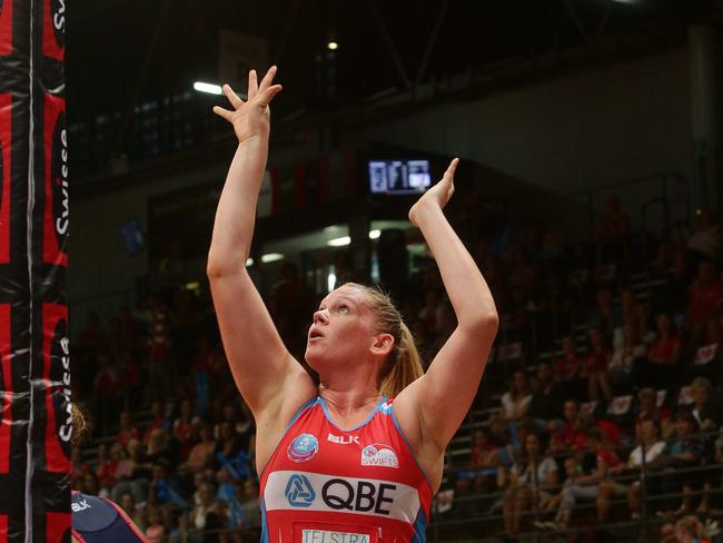 state sports centre Sydney Olympic park Opening match of the anz championship between NSW swifts and Melbourne Vixens