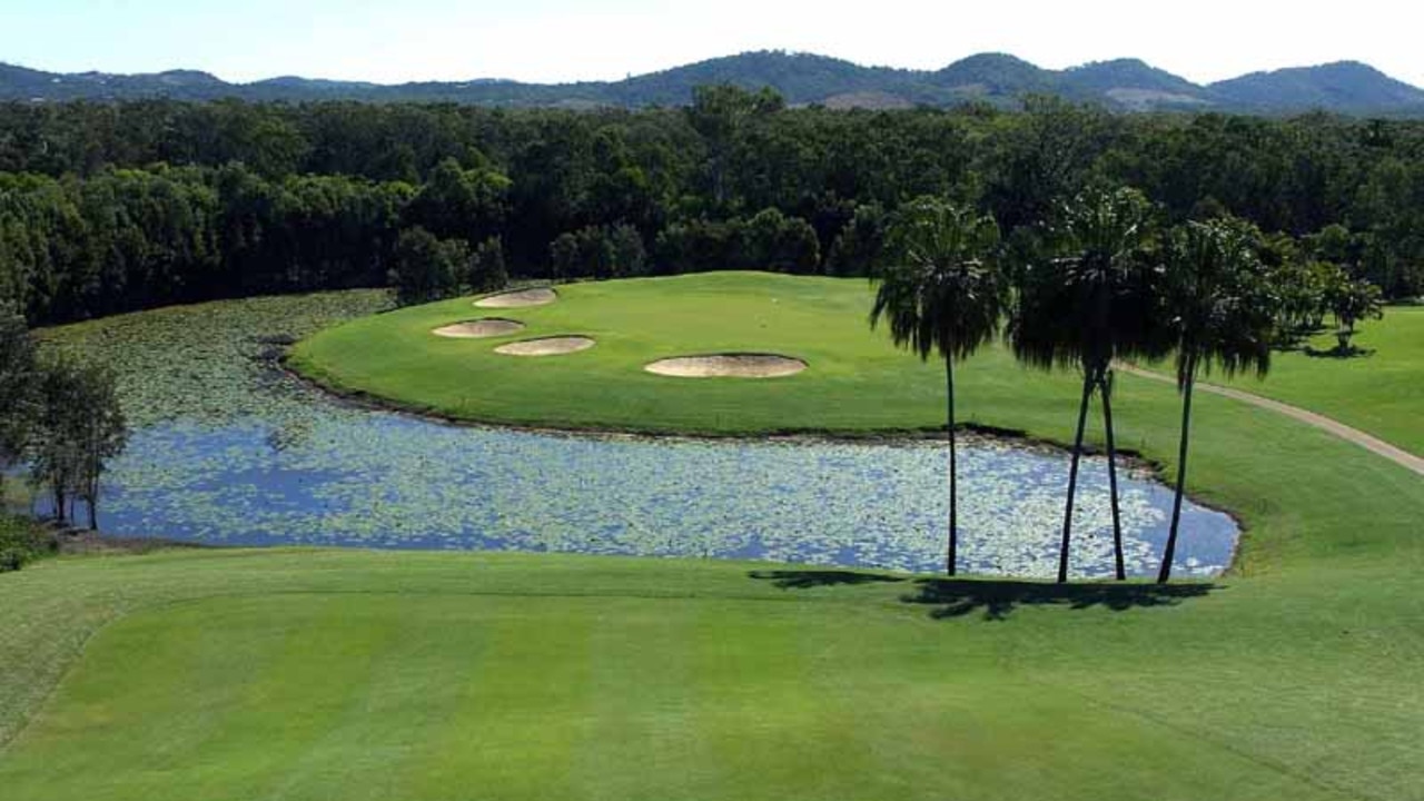 The golf course at Capricorn Resort is still in operation, while the rest of the property has been shuttered.