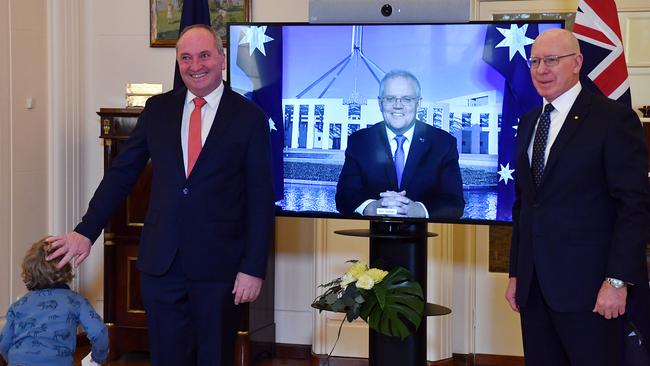 Antagonism towards Joyce from female voters is another fear held by Liberal MPs and prosecuted by Albanese. Picture: Getty