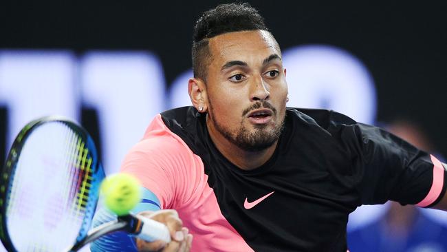 Nick Kyrgios is a legitimate contender heading into the Australian Open. Picture: Getty Images