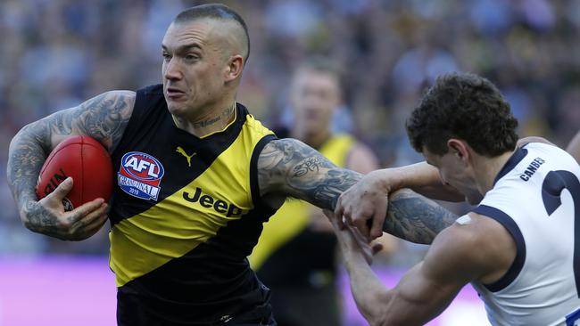 No one could argue with Dustin Martin’s Norm Smith Medal. Picture: David Caird