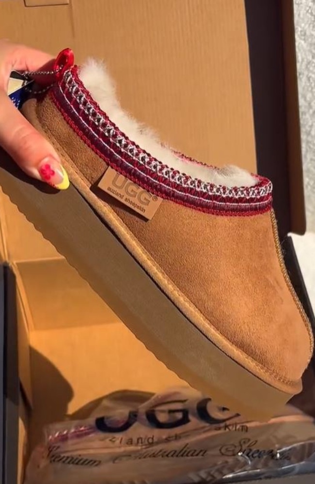 The Ugg boots Ms Henshaw bought. Picture: Instagram/UggOfficial