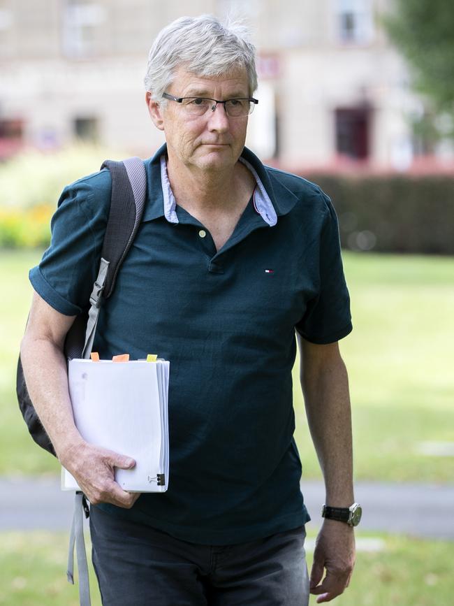 Parliament Ambulance Ramping Inquiry, Health Consumers Tasmania CEO Bruce Levett. Picture: Chris Kidd