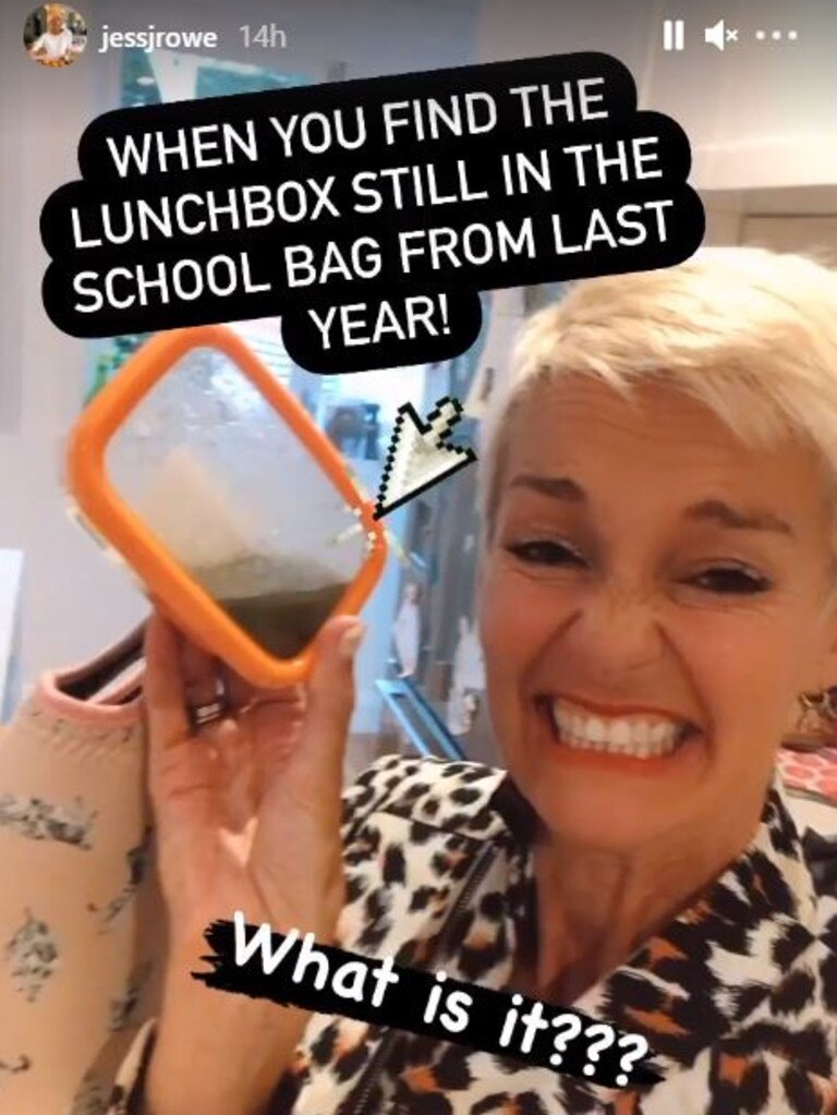 The box had been left in her backpack since she finished school last year. Picture: Instagram/JessicaRowe