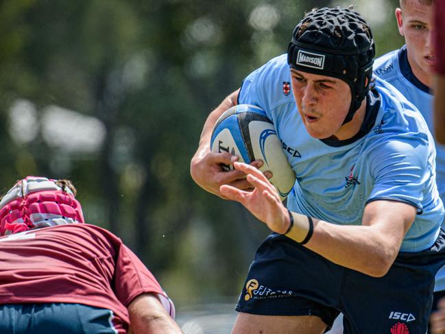 NSW won the first battle with Queensland in the annual U15s series. Pictrues: Supplied: James Auclair/Reds Medai