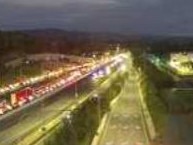 Long delays on the Pacific Motorway heading northbound. Picture: QLDTraffic.