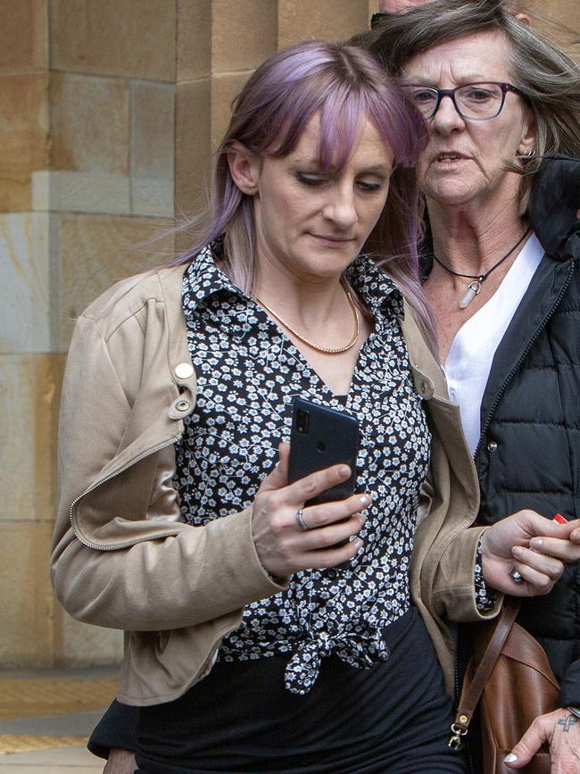 Emma Short, mother of Jimmy, leaves Adelaide Magistrates Court. Photographer: Emma Brasier