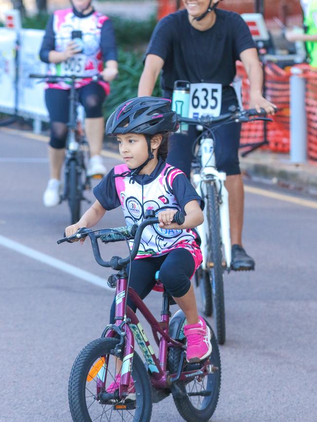 Florence Borges 6 In the Annual Gran Fondo finishing at Darwin Waterfront. Picture: Glenn Campbell