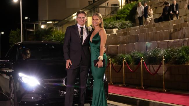 Lachlan Watt and Keeley Wood. Hillcrest Christian College 2020 school formal. Photo: Supplied