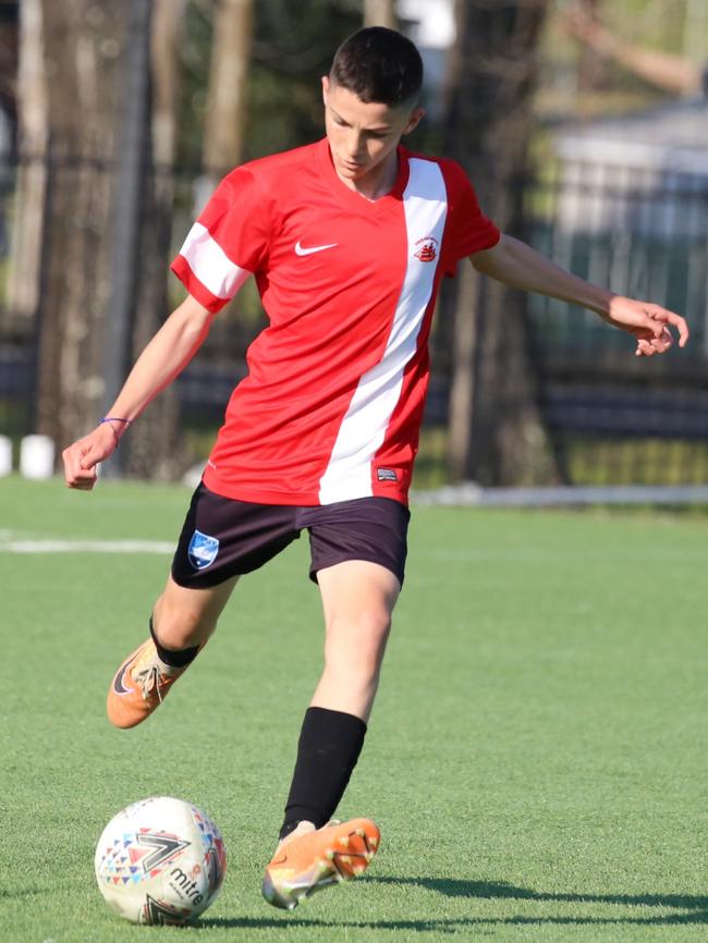 Dionn Nigro during the Bill Turner School Football National finals. Picture: Lloyd Turner