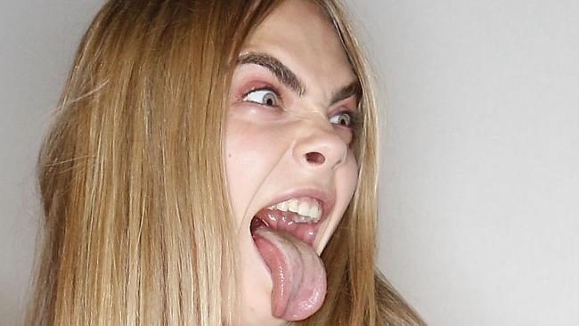 She might be modelling for Burberry, but she'll never take herself too seriously. Picture: Splash