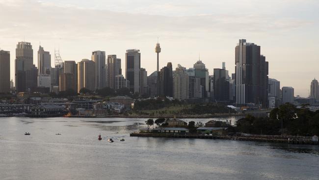 Sydney Harbor viewed from Balls Head Park, Waverton. Picture: Jenny Evans