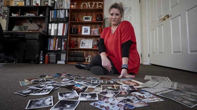 Kylie Spelde in Muswellbrook, NSW, where she maintains a room honouring the memory of her sister, Janine Vaughan. Picture: Milan Scepanovic