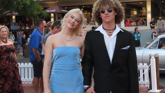 Urangan State High School students celebrating their formal.