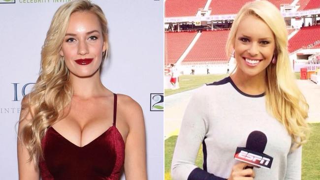 Espn Reporters Female Nude Porn - Paige Spiranac nude Sports Illustrated photograph sparks Britt McHenry feud