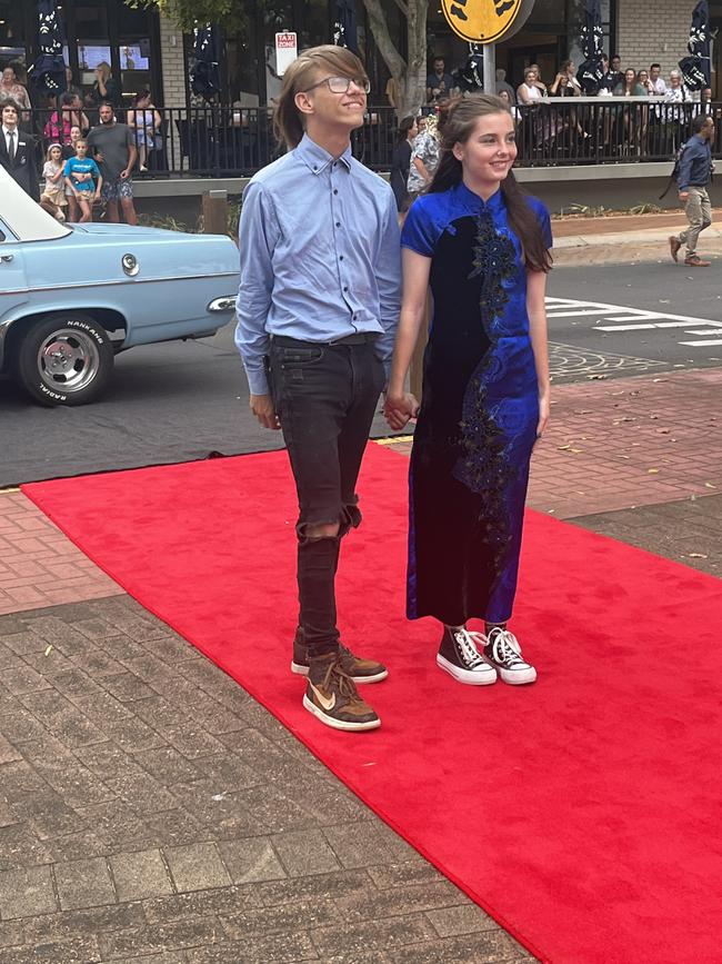 The students arrive at Urangan State High School's formal.