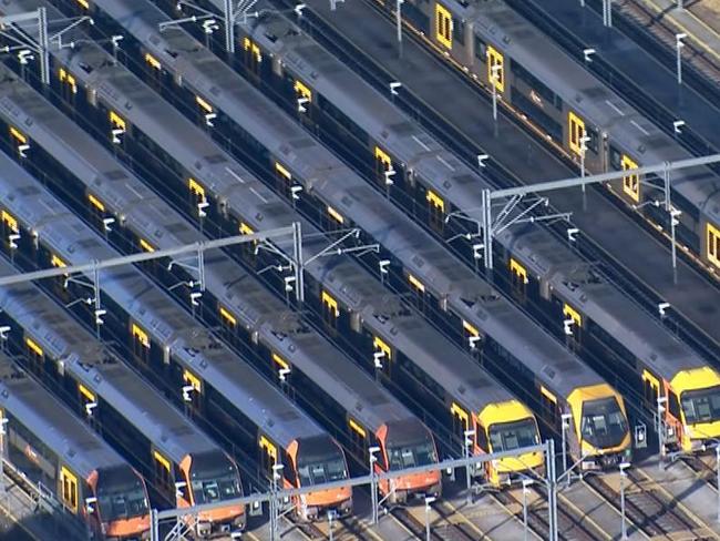 37 trains were not accepted into service by train crew. Picture: 7News