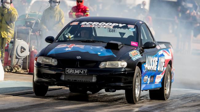 A car on show at the Red Centre NATS. Picture: NT Major Events