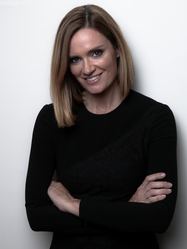 Julia Baird was in her 40s with young children when she was diagnosed with cancer. Picture: Alex Ellinghausen