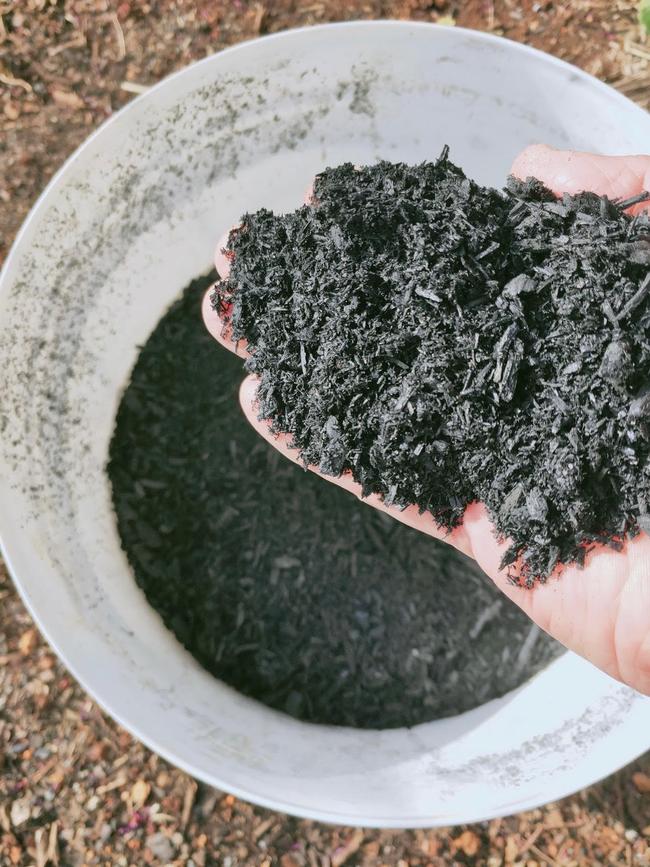 Soil improvement products such as this biochar actually help to store carbon in the soil.